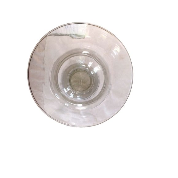 Vintage Hand Blown Clear Glass Large 15"Tall x 8"Topx7" Base Decorative - Picture 4 of 9